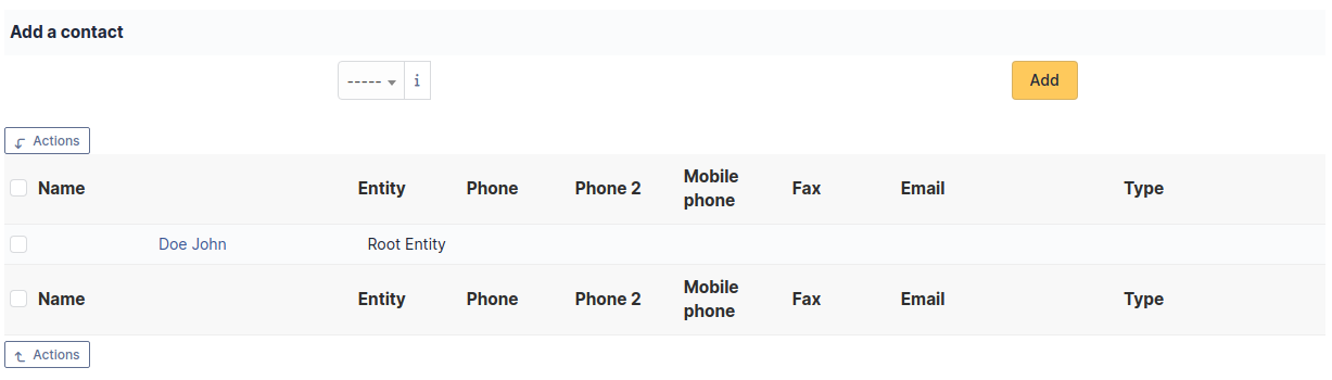 View and add associated contacts