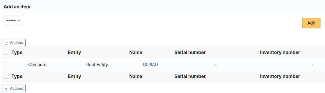 Adding and viewing an element
