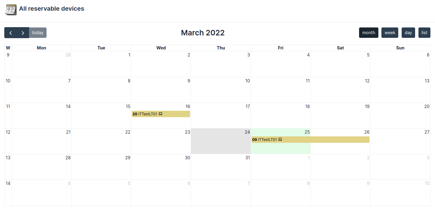 Global reservation planning
