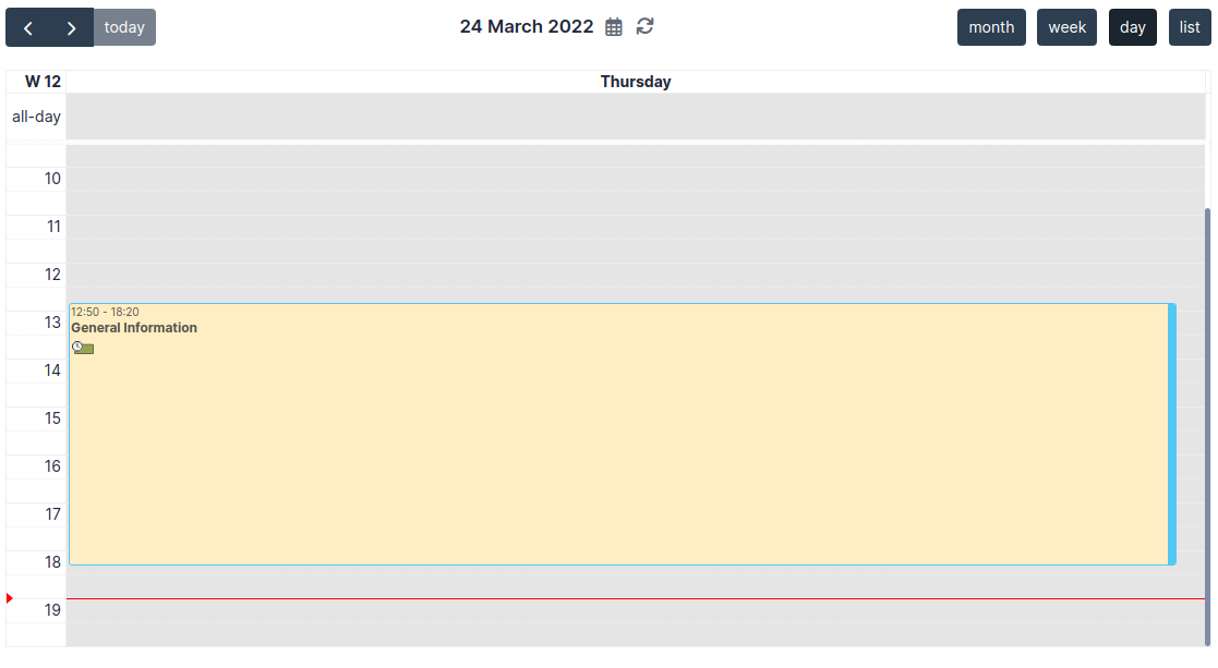 Reminder in GLPI planning